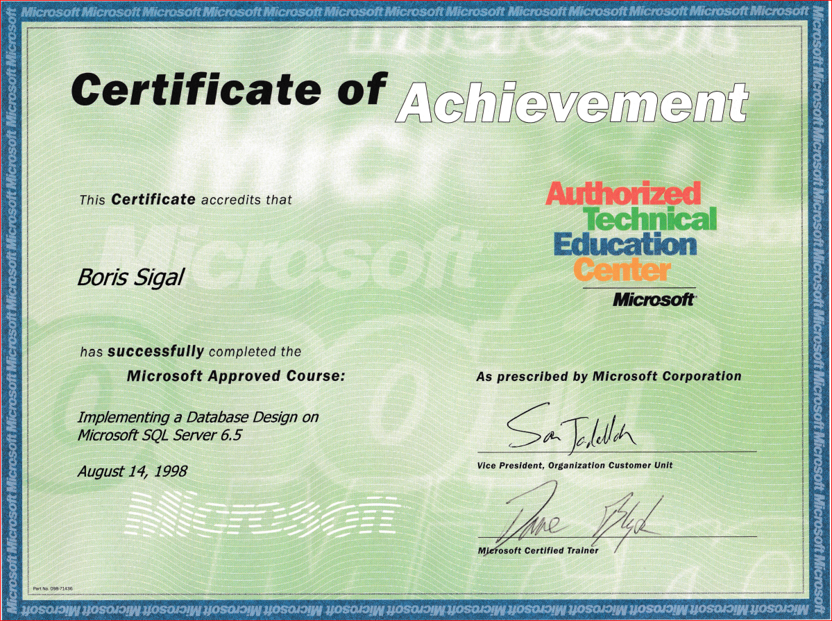 Database Design in SQL Server